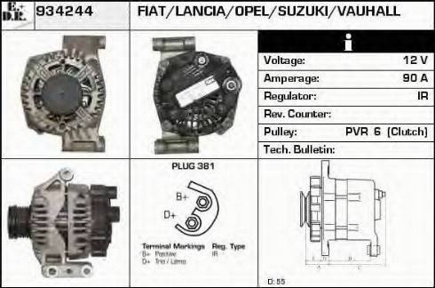 EDR 934244 - Alternator autospares.lv