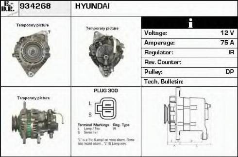 EDR 934268 - Alternator autospares.lv