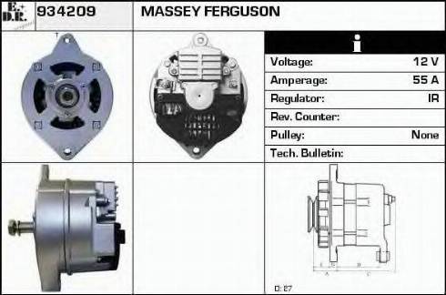 EDR 934209 - Alternator autospares.lv