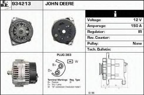 EDR 934213 - Alternator autospares.lv