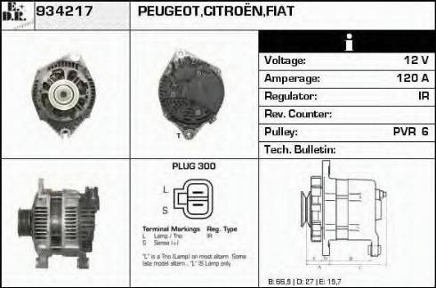 EDR 934217 - Alternator autospares.lv