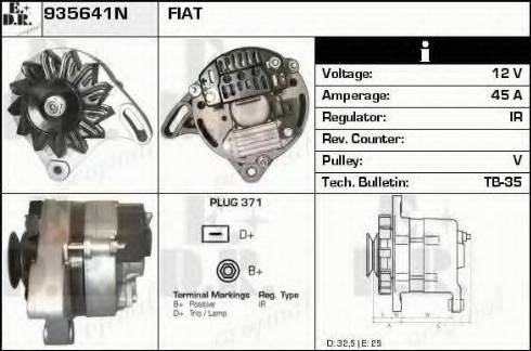 EDR 935641N - Alternator autospares.lv