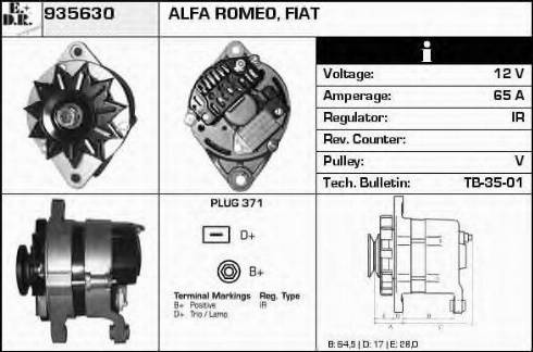 EDR 935630 - Alternator autospares.lv