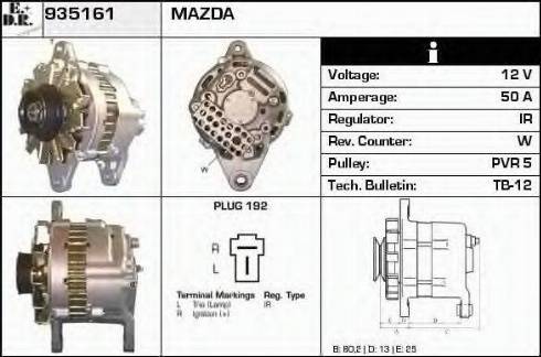 EDR 935161 - Alternator autospares.lv