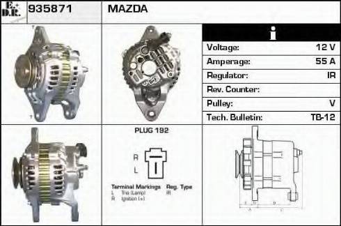 EDR 935871 - Alternator autospares.lv