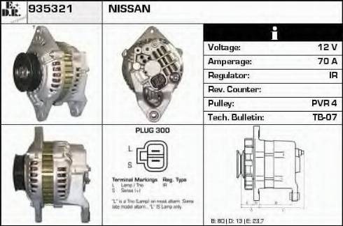 EDR 935321 - Alternator autospares.lv