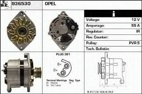 EDR 936530 - Alternator autospares.lv