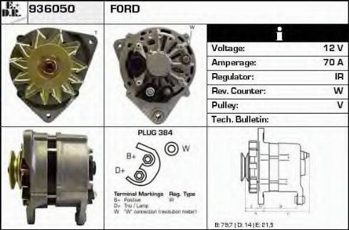 EDR 936050 - Alternator autospares.lv