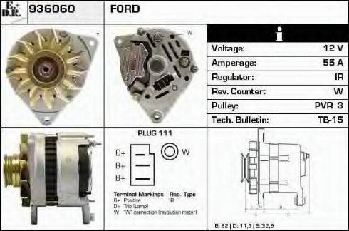 EDR 936060 - Alternator autospares.lv