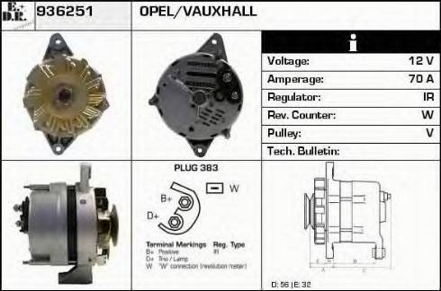 EDR 936251 - Alternator autospares.lv