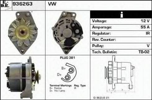 EDR 936263 - Alternator autospares.lv