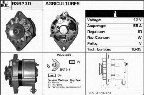 EDR 936230 - Alternator autospares.lv