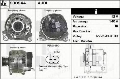 EDR 930944 - Alternator autospares.lv