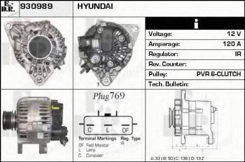 EDR 930989 - Alternator autospares.lv