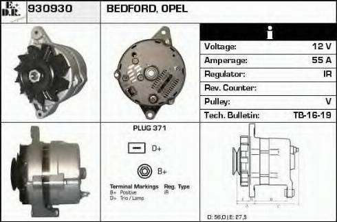 EDR 930930 - Alternator autospares.lv