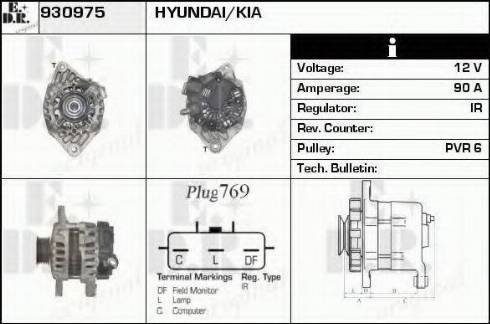 EDR 930975 - Alternator autospares.lv