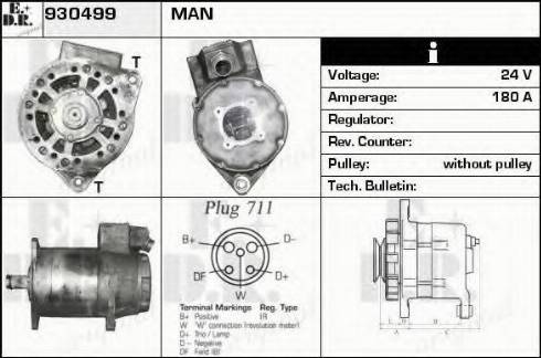 EDR 930499 - Alternator autospares.lv