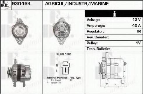 EDR 930464 - Alternator autospares.lv