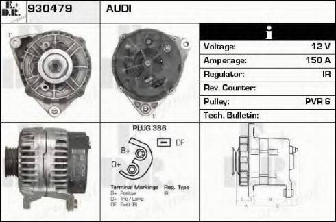 EDR 930479 - Alternator autospares.lv