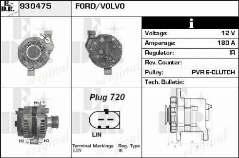 EDR 930475 - Alternator autospares.lv