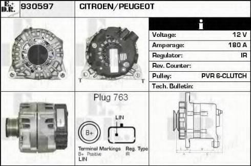 EDR 930597 - Alternator autospares.lv