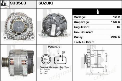 EDR 930563 - Alternator autospares.lv