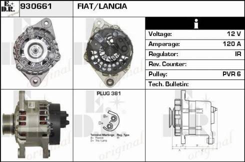 EDR 930661 - Alternator autospares.lv