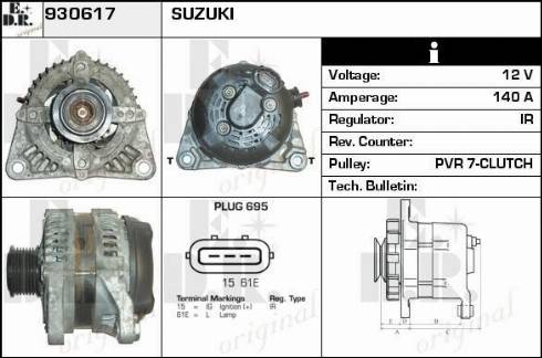 EDR 930617 - Alternator autospares.lv