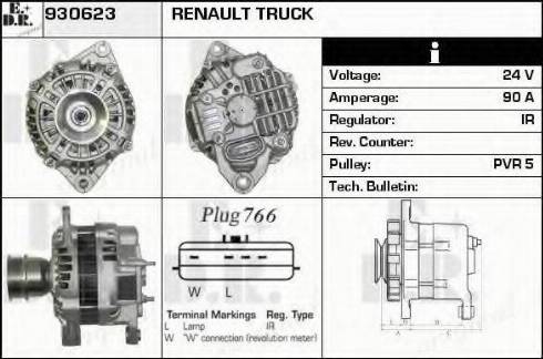 EDR 930623 - Alternator autospares.lv