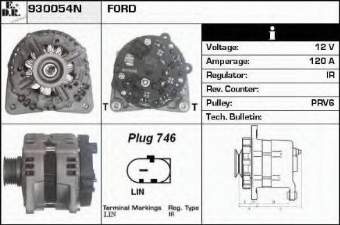 EDR 930054N - Alternator autospares.lv