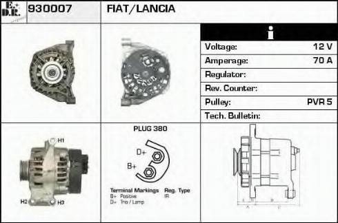 EDR 930007 - Alternator autospares.lv