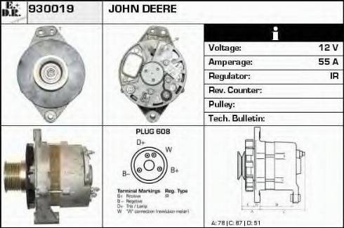 EDR 930019 - Alternator autospares.lv