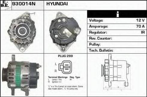 EDR 930014N - Alternator autospares.lv