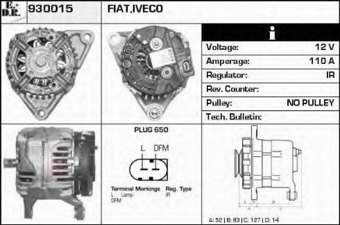 EDR 930015 - Alternator autospares.lv