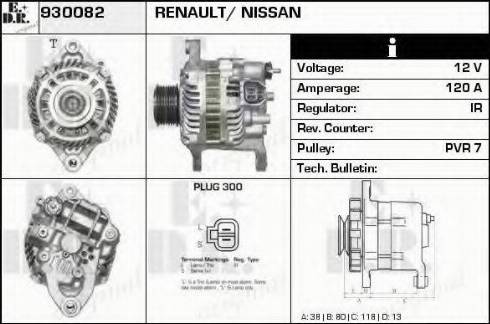 EDR 930082 - Alternator autospares.lv