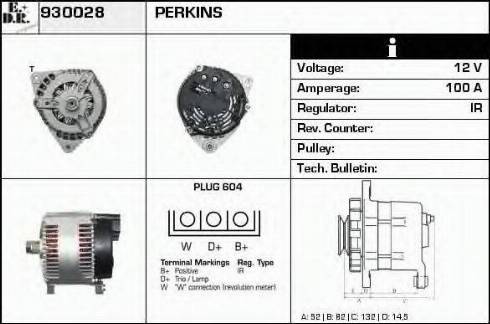 EDR 930028 - Alternator autospares.lv