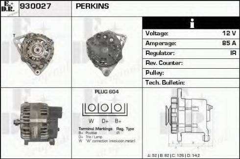 EDR 930027 - Alternator autospares.lv