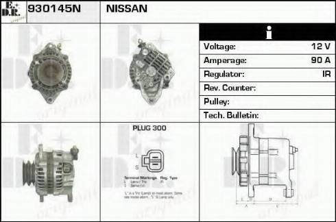 EDR 930145N - Alternator autospares.lv