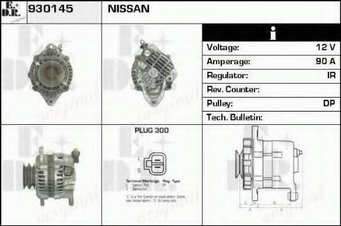 EDR 930145 - Alternator autospares.lv