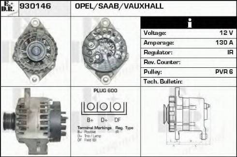 EDR 930146 - Alternator autospares.lv