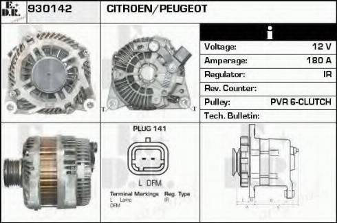 EDR 930142 - Alternator autospares.lv