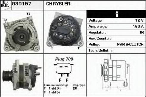 EDR 930157 - Alternator autospares.lv