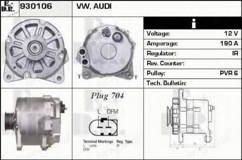 EDR 930106 - Alternator autospares.lv