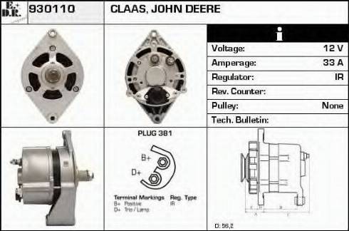 EDR 930110 - Alternator autospares.lv