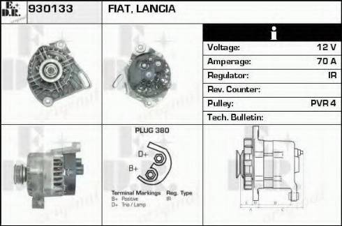 EDR 930133 - Alternator autospares.lv