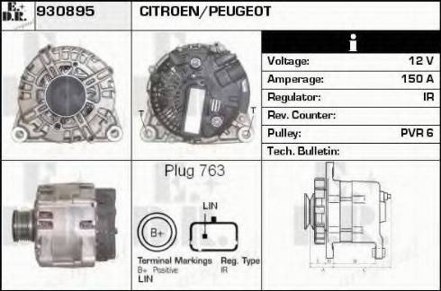 EDR 930895 - Alternator autospares.lv