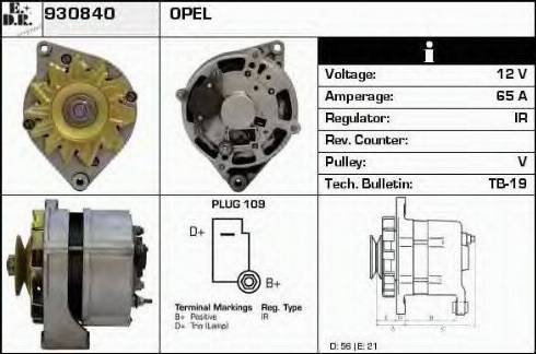 EDR 930840 - Alternator autospares.lv