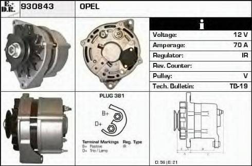 EDR 930843 - Alternator autospares.lv