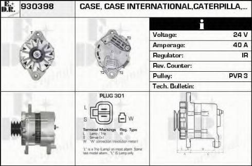 EDR 930398 - Alternator autospares.lv