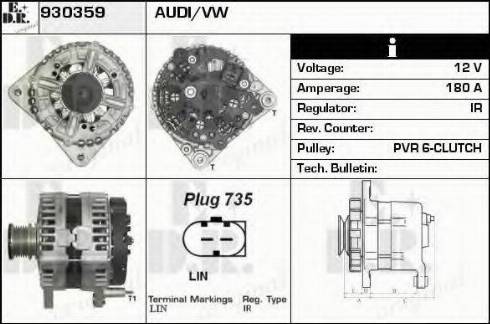 EDR 930359 - Alternator autospares.lv